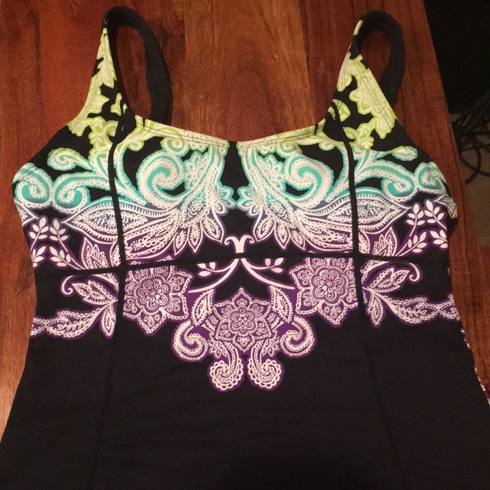 Athleta 2 pc Tankini Top and Bikini Bottom, Size S